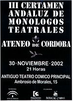 Certamen Andaluz de Monólogos Teatrales Ateneo de Córdoba